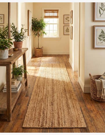 2' 7 x 10' Handmade Braided Jute Luxe Runner Rug