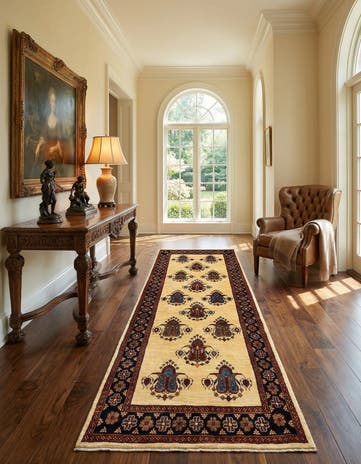 3' 1 x 9' 5 Luribaft Wool Runner Rug