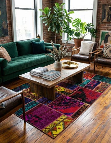 5' 4 x 7' 7 Hand Knotted Ultra Vintage Persian Wool Rug