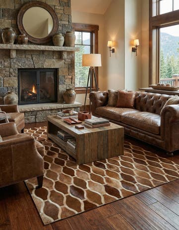 5' x 7' 11 Cowhide - Patchwork Rug