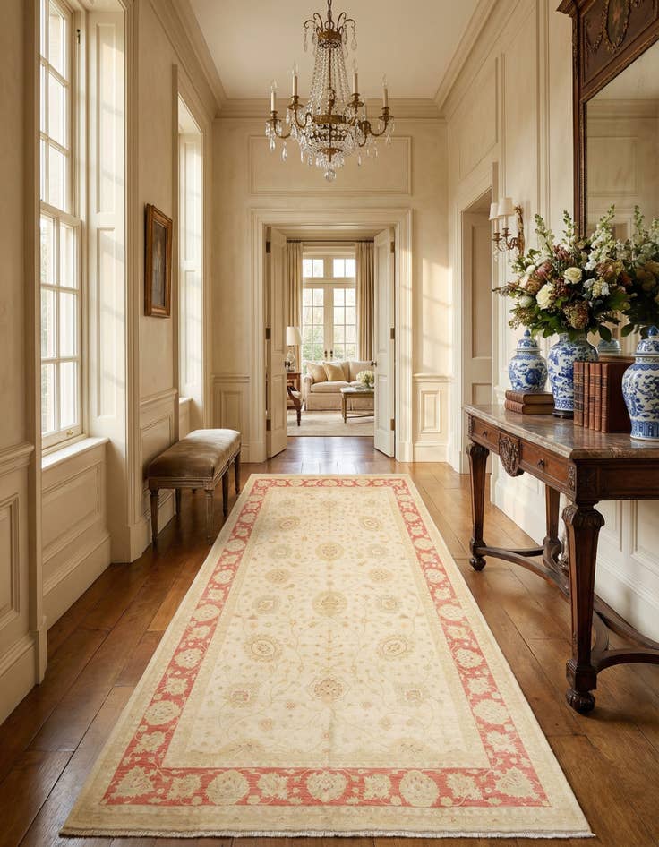 Detail image of 8' 6 x 14' 4 Kaizar Wool Runner Rug