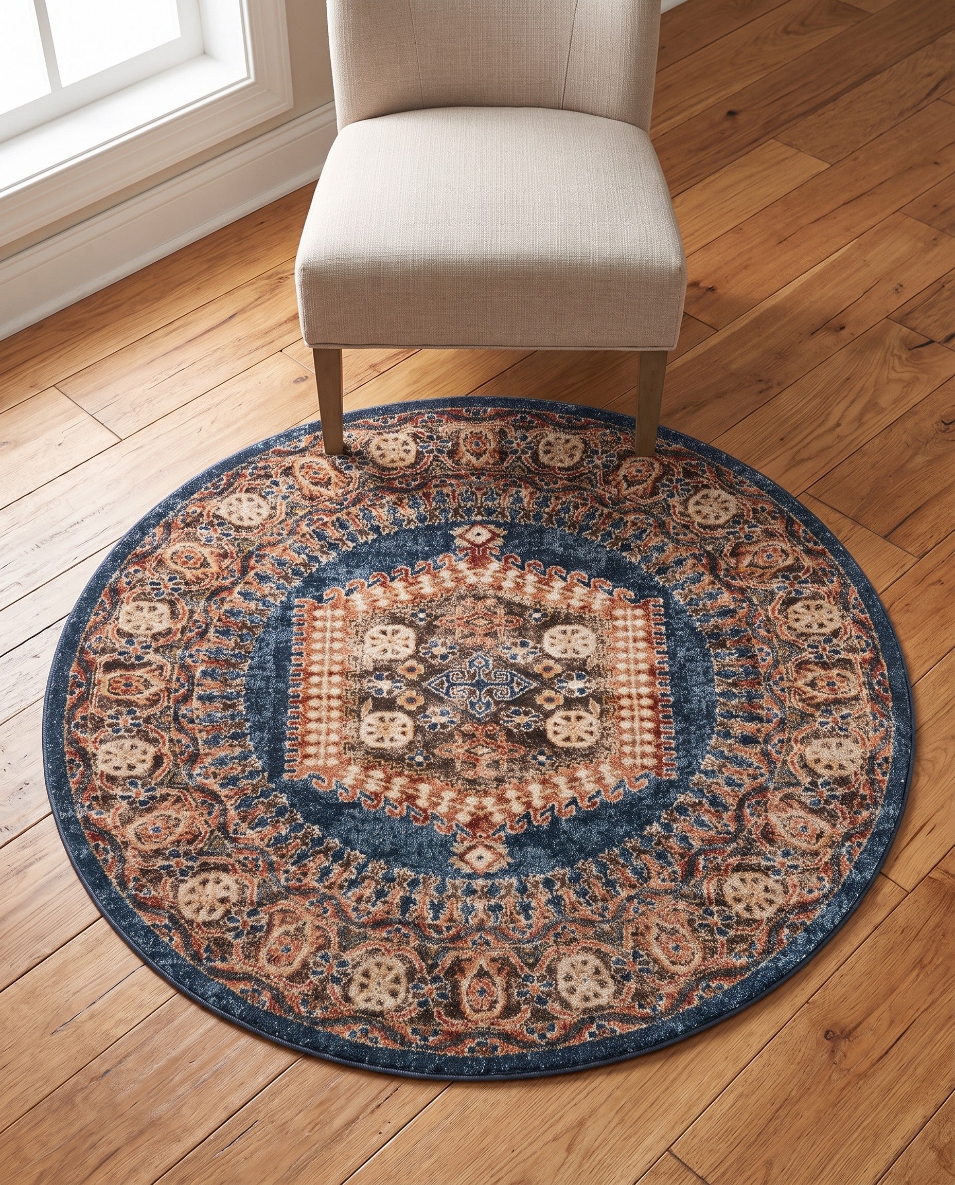 3' 3 x 3' 3 Eden Round Rug