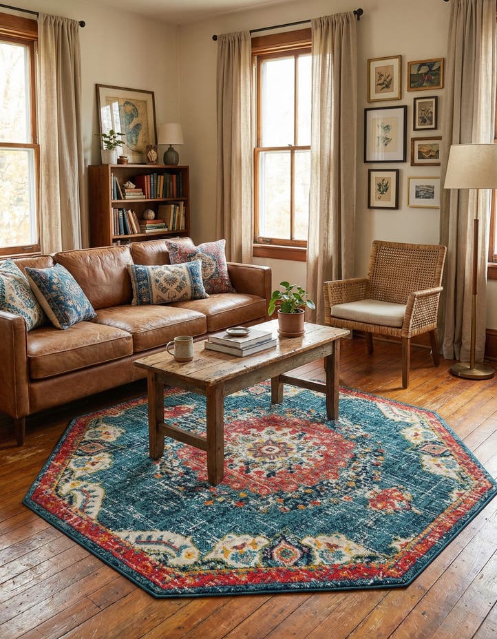 7' 10 x 7' 10 Madeline Octagon Rug