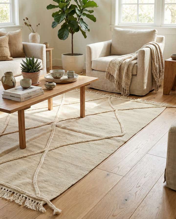3' 6 x 5' Hand Woven Moroccan Wool Rug