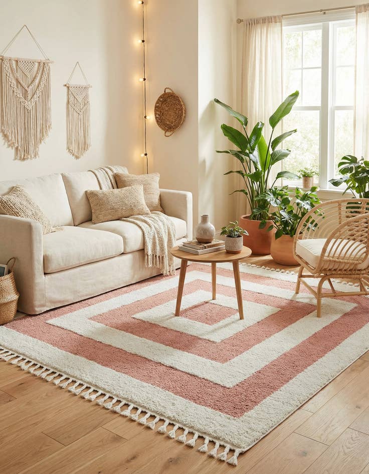 Detail image of  7' 10 x 7' 10 Boho Square Rug