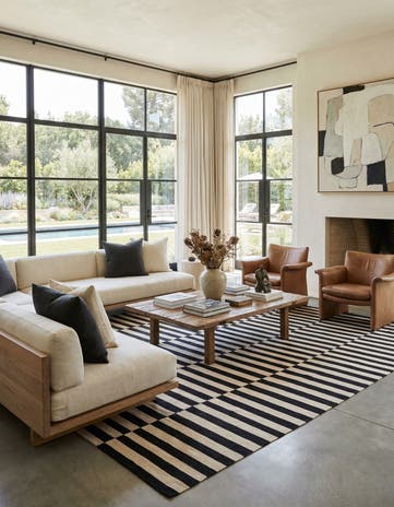 8' 5 x 9' 9 Hand Woven Kilim Modern Wool Rug