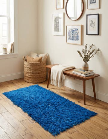 2' x 4' Hand Knotted Moroccan Wool Runner Rug