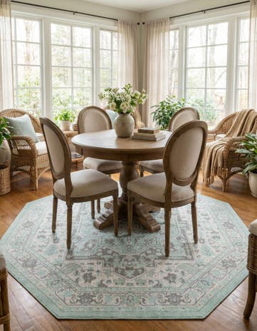 Mint Whitney Octagon Rug