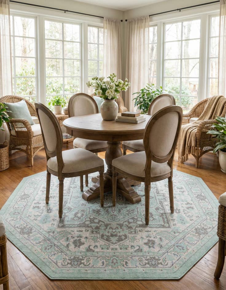 Detail image of 7' x 7' Whitney Octagon Rug