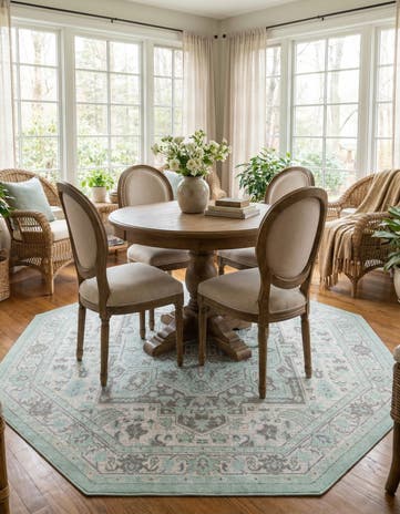 Mint Whitney Octagon Rug