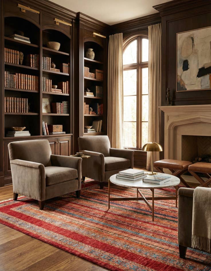 Detail image of 6' 10 x 9' 9  Hand Knotted Ariana Ziegler Rug