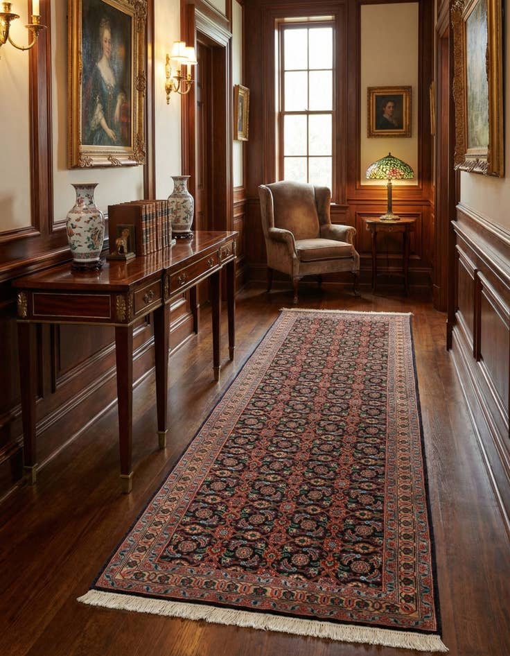 Detail image of 2' 6 x 9' 8 Tabriz Mahi Runner Rug