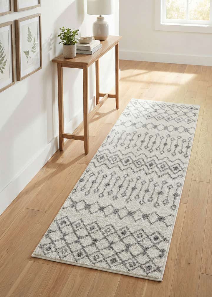 2' x 5' 3 Moroccan Trellis Runner Rug