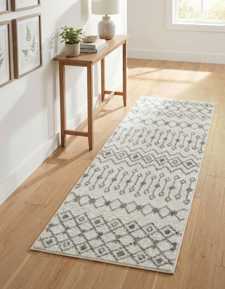 2' x 5' 3 Moroccan Trellis Runner...