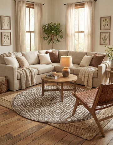 6' x 6' Hermitage Round Rug