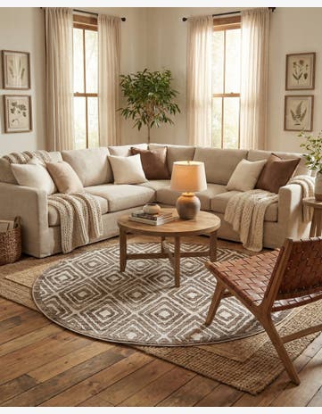 6' x 6' Hermitage Round Rug