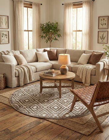 6' x 6' Hermitage Round Rug