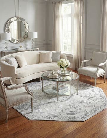 Gray Finsbury Octagon Rug