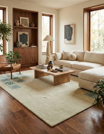 6' 8 x 10' Hand Knotted Nepal Wool Rug