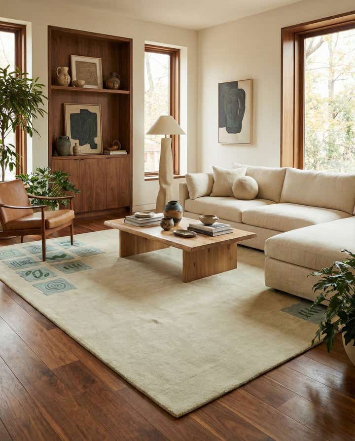 6' 8 x 10' Hand Knotted Nepal Wool Rug