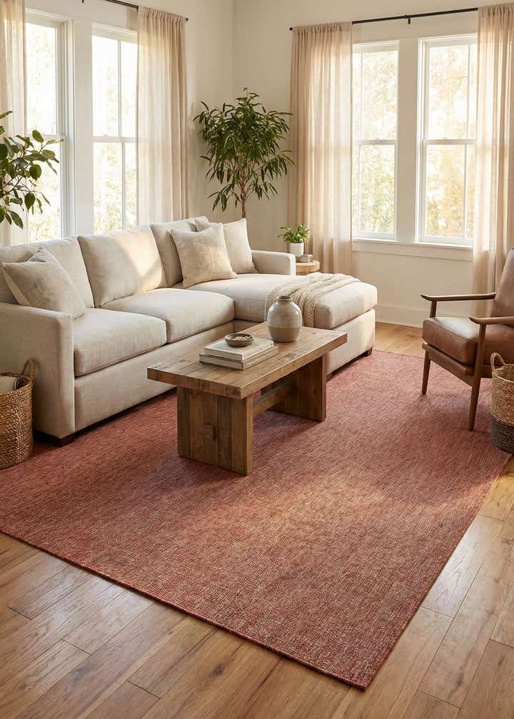 9' x 12' Easy-Clean Solid Indoor / Outdoor Rug