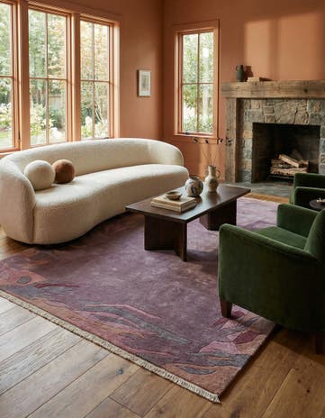 6' 8 x 9' 5 Hand Knotted Tibet Wool Rug