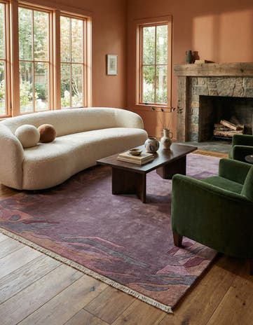 6' 8 x 9' 5 Hand Knotted Tibet Wool Rug