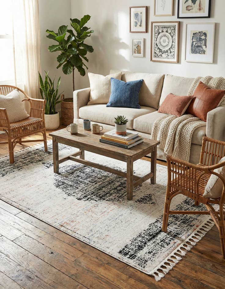 Detail image of 5' 3 x 8' Aramis Rug