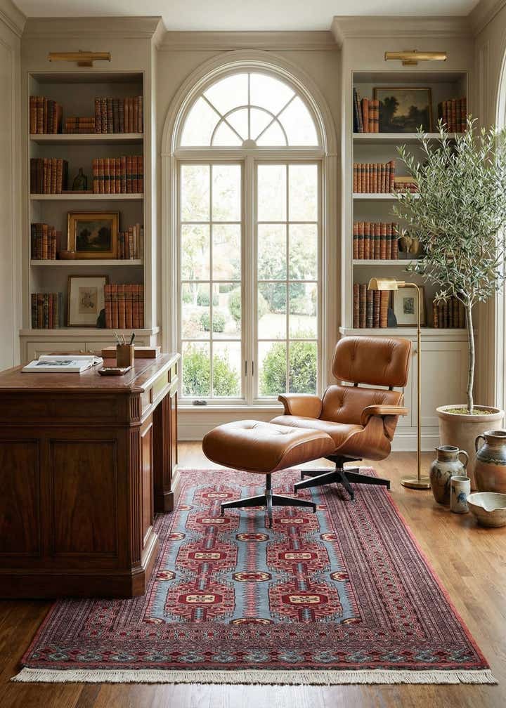 4' 2 x 6' 6 Hand Knotted Bokhara Oriental Wool Rug