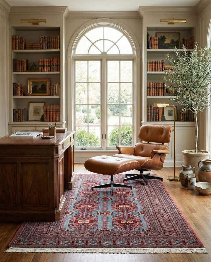 4' 2 x 6' 6 Hand Knotted Bokhara Oriental Wool Rug