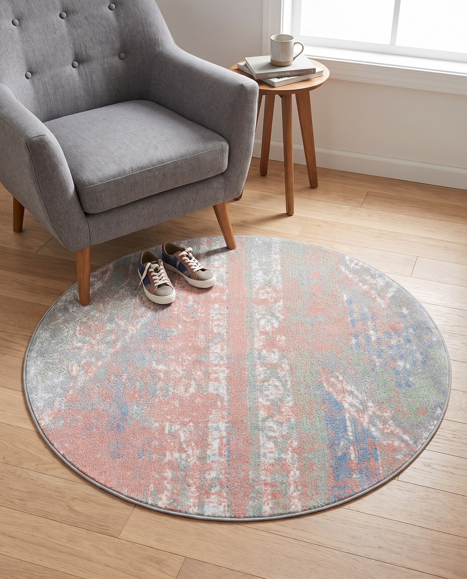 3' 3 x 3' 3 Kamala Washable Round Rug