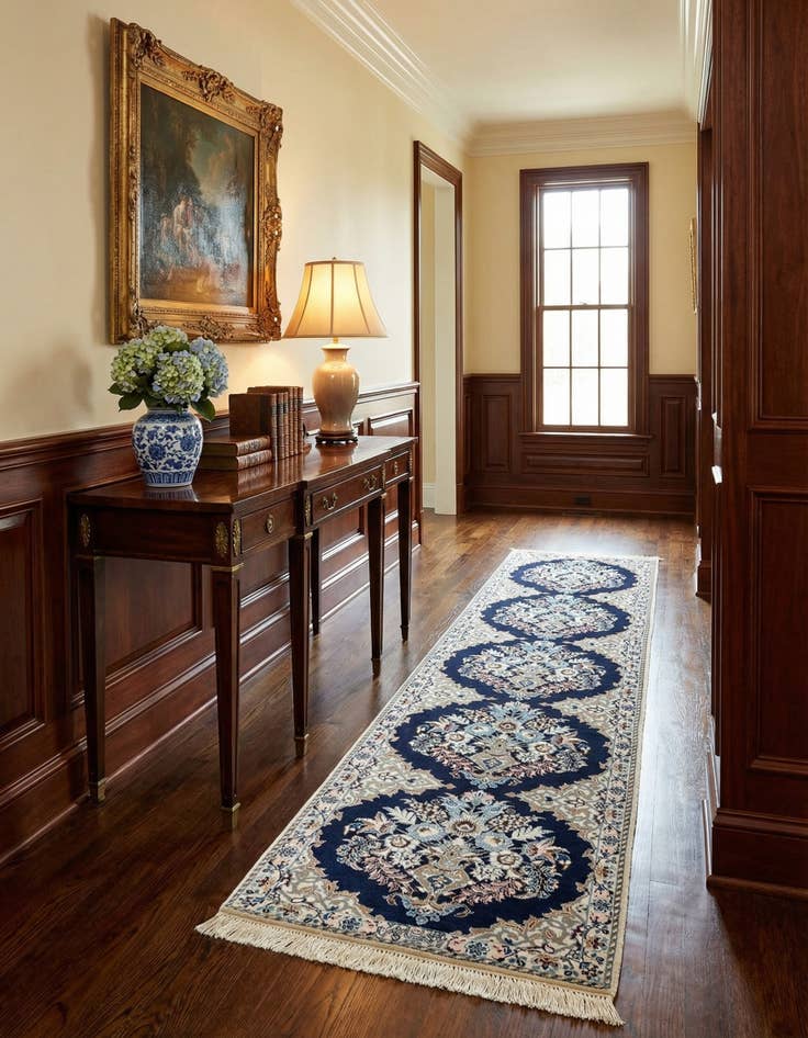 Detail image of 1' 8 x 7' 1  Hand Knotted Nain Rug