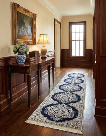 1' 8 x 7' 1 Hand Knotted Nain Rug