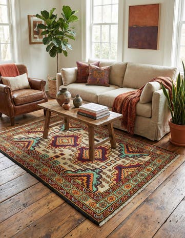 3' 4 x 5' Hand Knotted Balouch Rug