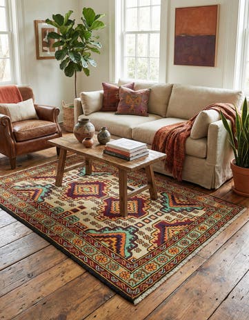 3' 4 x 5' Hand Knotted Balouch Rug