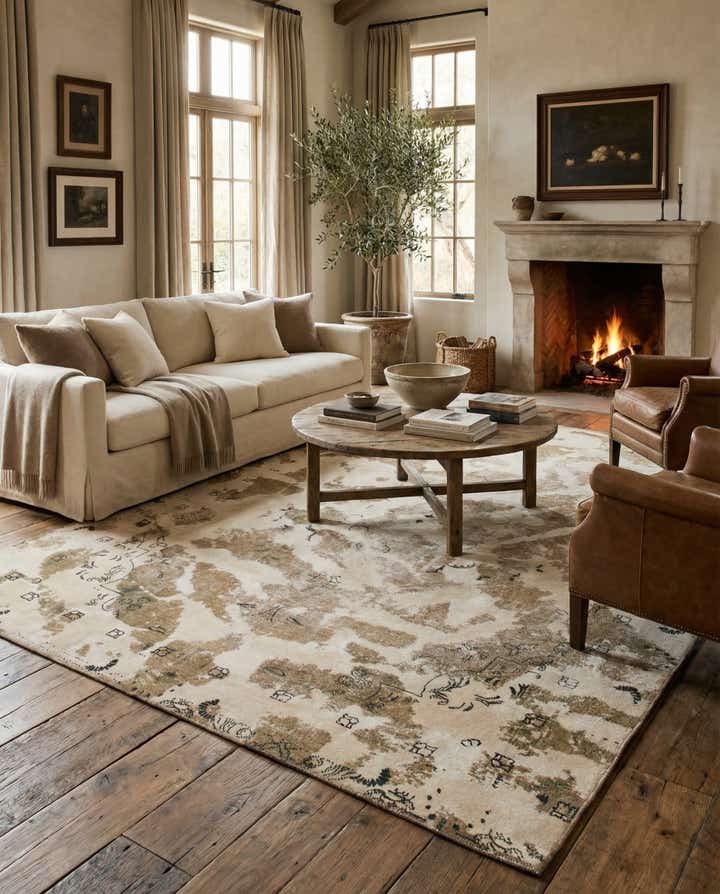 7' 4 x 10' 3 Hand Knotted Ultra Vintage Persian Wool Rug