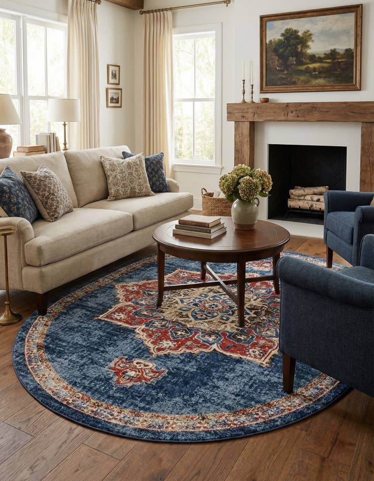 Detail image of 8' x 10' Arcadia Oval Rug