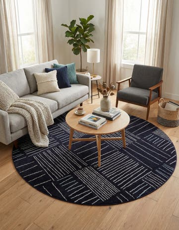7' 10 x 7' 10 Hanahan Round Rug