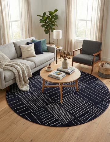 7' 10 x 7' 10 Hanahan Round Rug