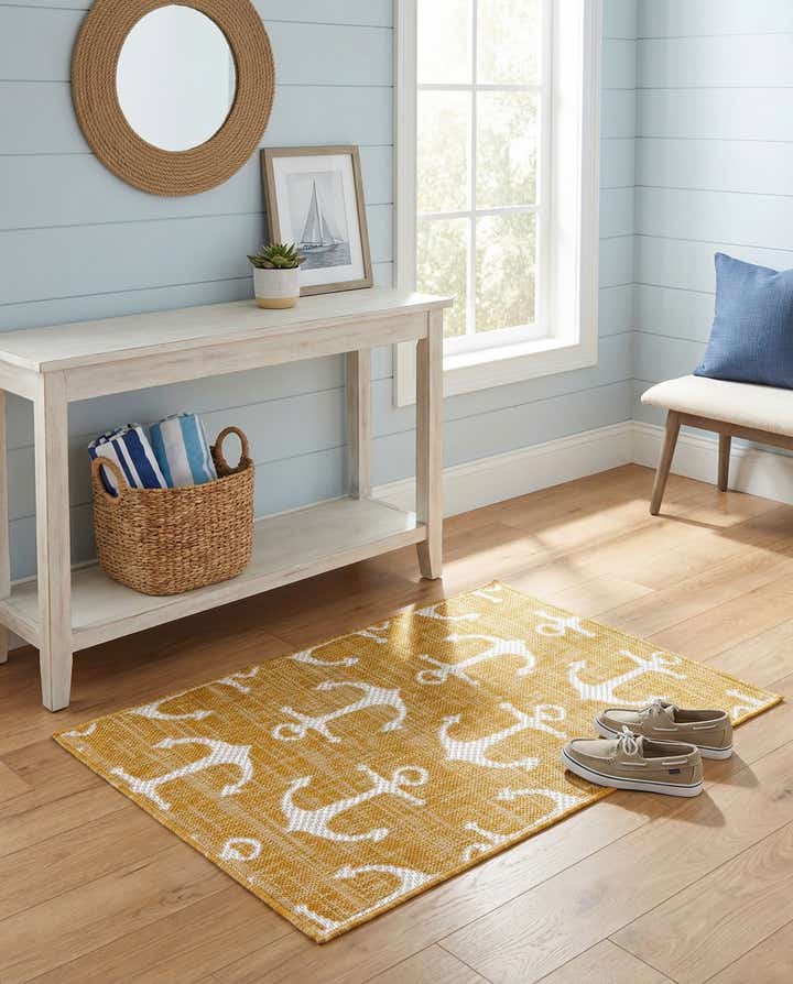 2' x 3' Easy-Clean Coastal Indoor / Outdoor Rug