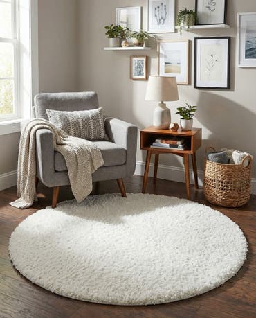  3' 3 x 3' 3 Everyday Shag Round Rug