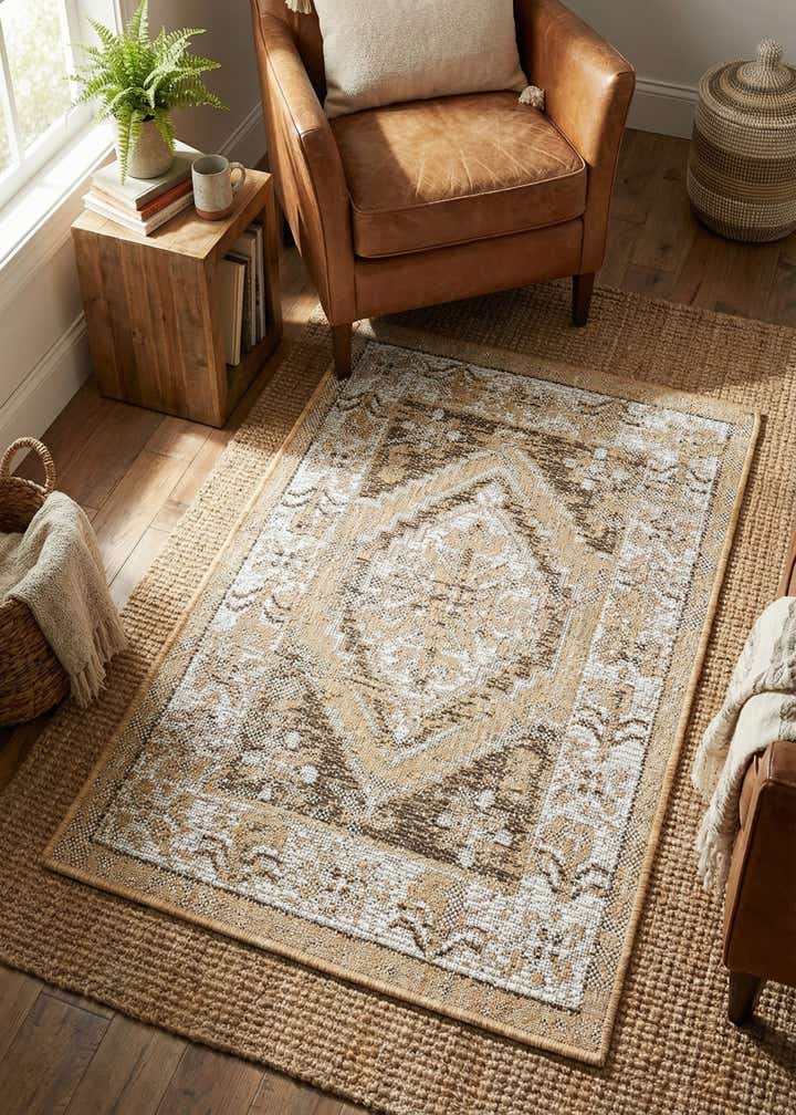 2' x 3' Easy-Clean Traditional Indoor / Outdoor Rug