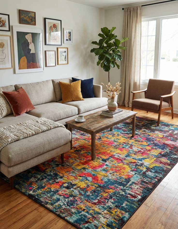 Detail image of 10' 6 x 16' 5  Washable Casablanca Rug