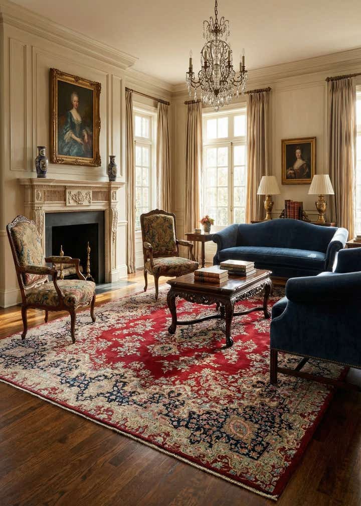 8' 4 x 11' 6 Kerman Wool Rug