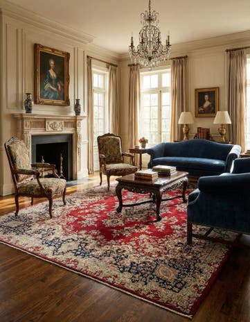 8' 4 x 11' 6 Kerman Wool Rug