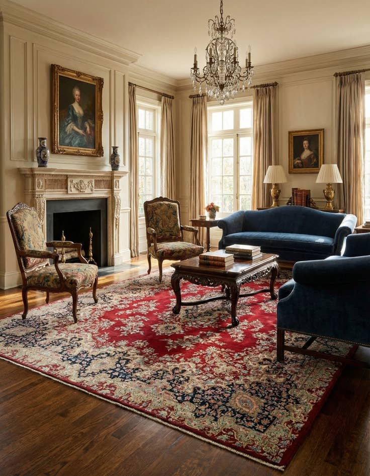 Detail image of 8' 4 x 11' 6 Kerman Wool Rug