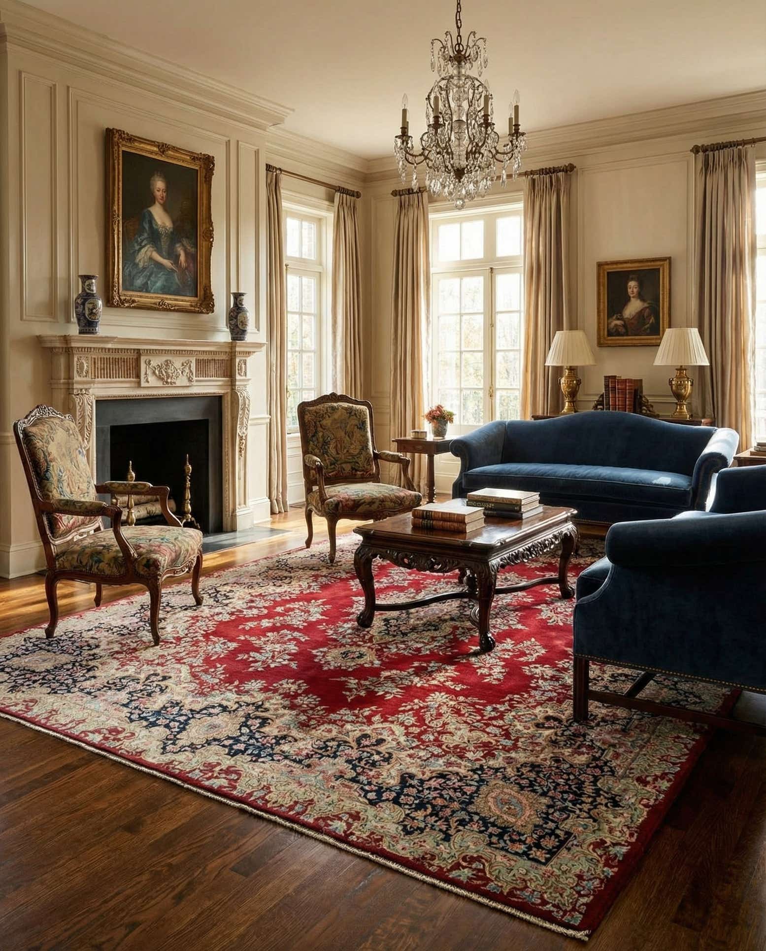 8' 4 x 11' 6 Kerman Wool Rug