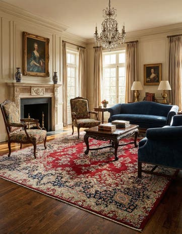 8' 4 x 11' 6 Kerman Wool Rug