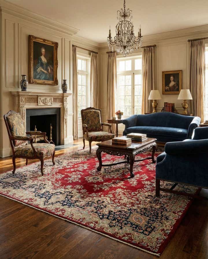 8' 4 x 11' 6 Kerman Wool Rug