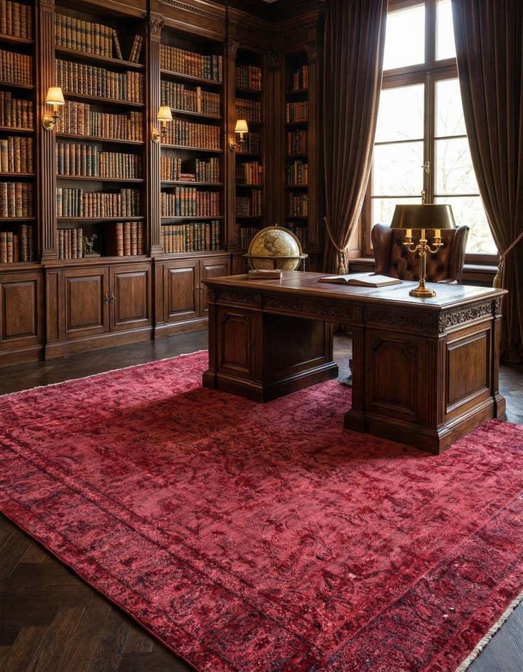 Detail image of 6' 8 x 10' 2 Vintage Royal Wool Rug